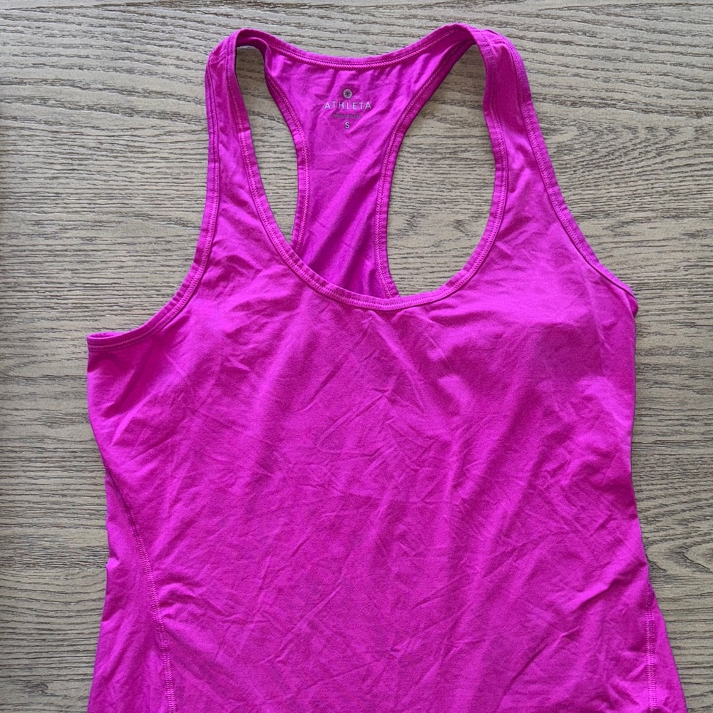 Athleta Fuchsia Racerback Tank Top small